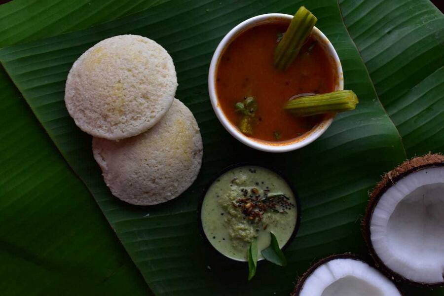 Idli with Sambar